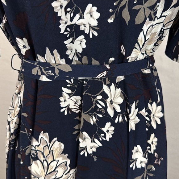 Charter Club Flutter Sleeve Floral Dress - Picture 3 of 6